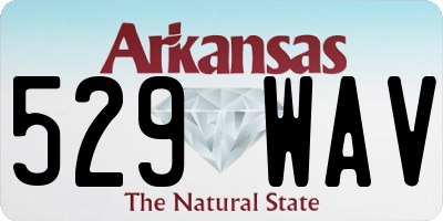 AR license plate 529WAV