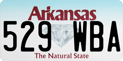 AR license plate 529WBA