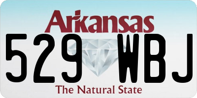 AR license plate 529WBJ