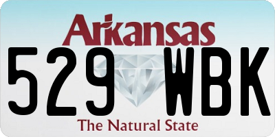 AR license plate 529WBK