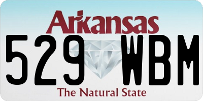 AR license plate 529WBM