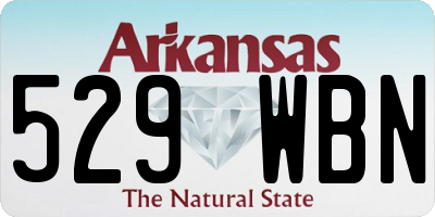 AR license plate 529WBN