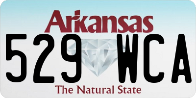 AR license plate 529WCA