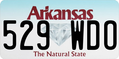 AR license plate 529WDO