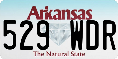 AR license plate 529WDR