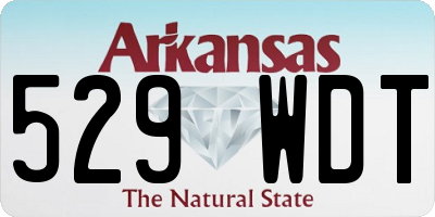 AR license plate 529WDT