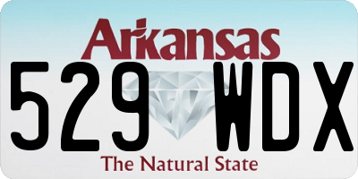 AR license plate 529WDX