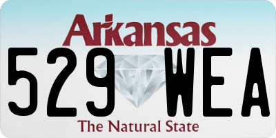 AR license plate 529WEA