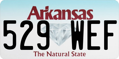 AR license plate 529WEF