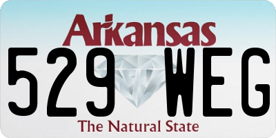 AR license plate 529WEG