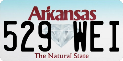 AR license plate 529WEI