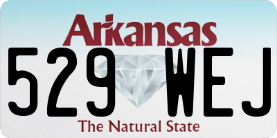 AR license plate 529WEJ