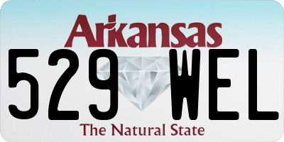 AR license plate 529WEL