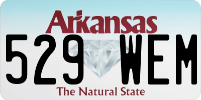 AR license plate 529WEM