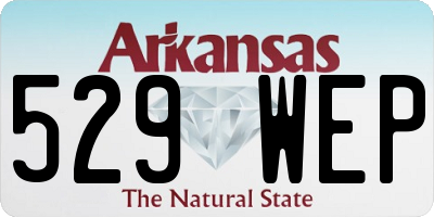 AR license plate 529WEP