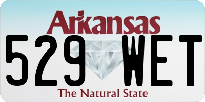AR license plate 529WET