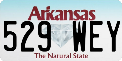 AR license plate 529WEY