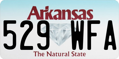 AR license plate 529WFA
