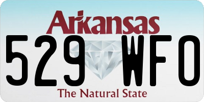 AR license plate 529WFO
