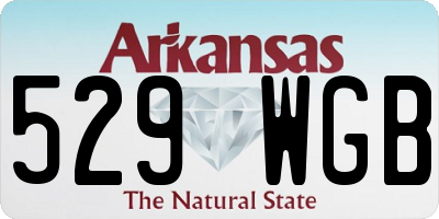 AR license plate 529WGB