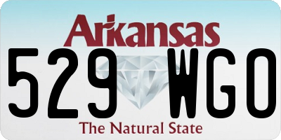 AR license plate 529WGO