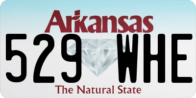 AR license plate 529WHE