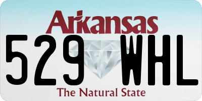 AR license plate 529WHL