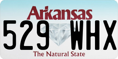 AR license plate 529WHX