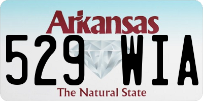 AR license plate 529WIA