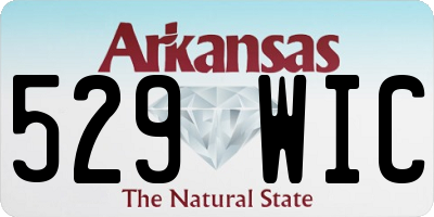 AR license plate 529WIC