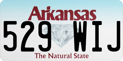 AR license plate 529WIJ