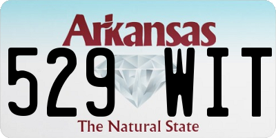 AR license plate 529WIT