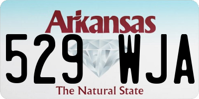 AR license plate 529WJA