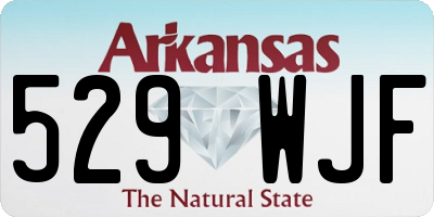 AR license plate 529WJF