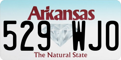 AR license plate 529WJO