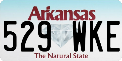 AR license plate 529WKE