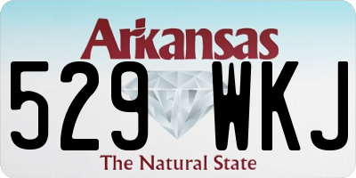 AR license plate 529WKJ