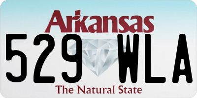 AR license plate 529WLA
