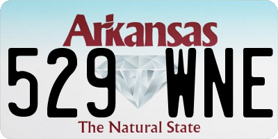 AR license plate 529WNE