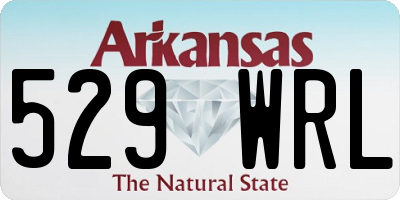 AR license plate 529WRL