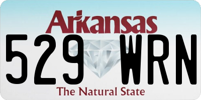 AR license plate 529WRN