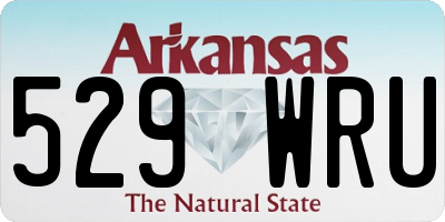 AR license plate 529WRU