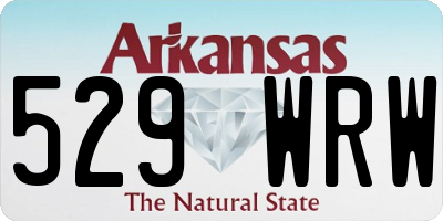 AR license plate 529WRW