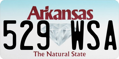 AR license plate 529WSA
