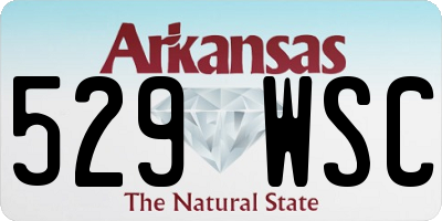 AR license plate 529WSC