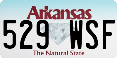 AR license plate 529WSF