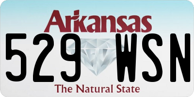 AR license plate 529WSN
