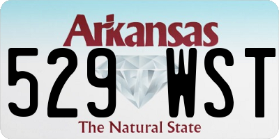 AR license plate 529WST