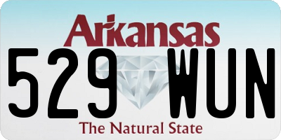 AR license plate 529WUN