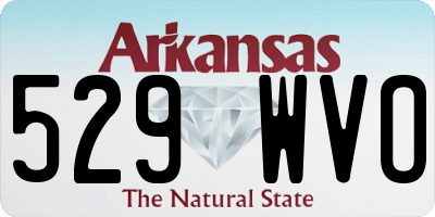 AR license plate 529WVO